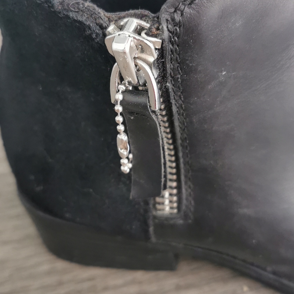 Aldo waterproof black boots, side zip. Size 6. EUC - Picture 4 of 9